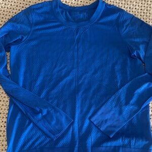 lululemon athletica Blue Long Sleeve Tee